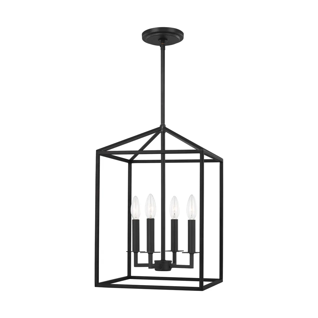 Ellis 4 - Light Lantern Rectangle Chandelier
