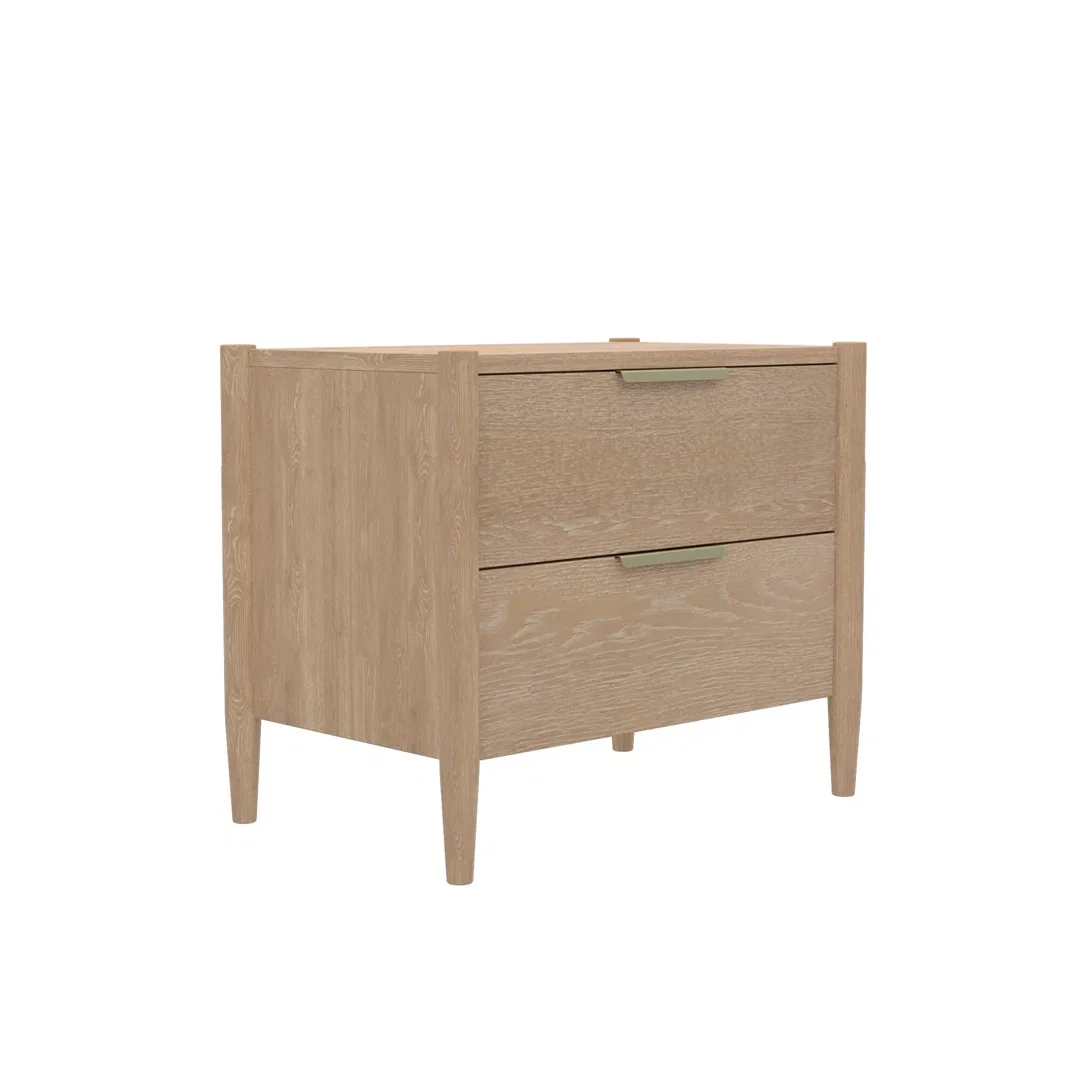 Reece 30" 2 Drawer Wood Nightstand