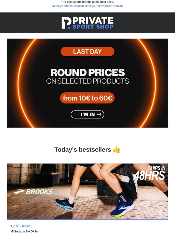 Brooks up to -67% off | DVO, Cube, Scarpa, Aigle...