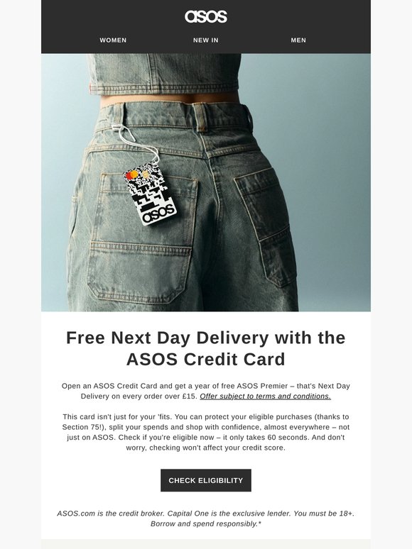 Claim a year of free ASOS Premier...
