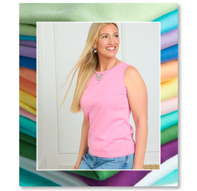 Missy Sleeveless Crew Neck Perfect Tank