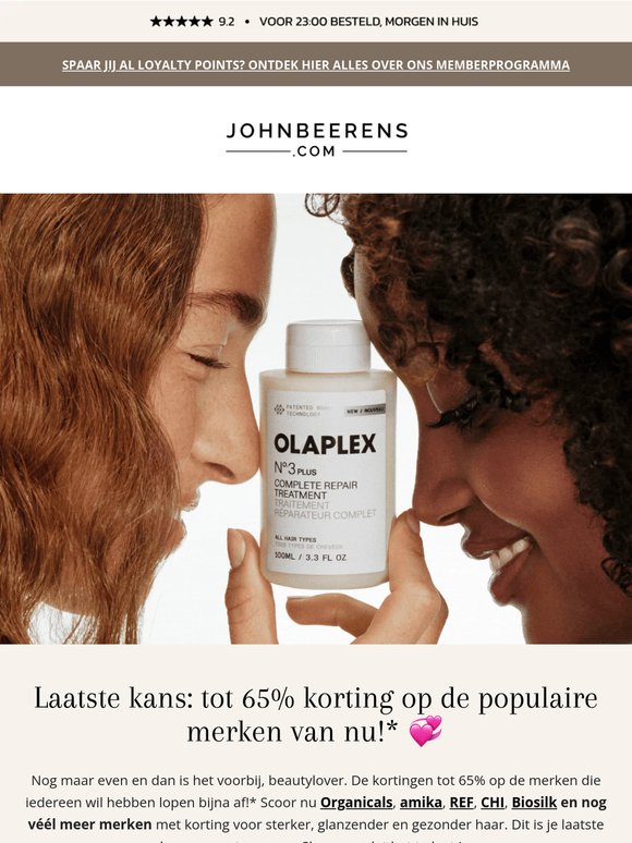 Laat jij deze korting tot 65% aan je voorbijgaan? 💔