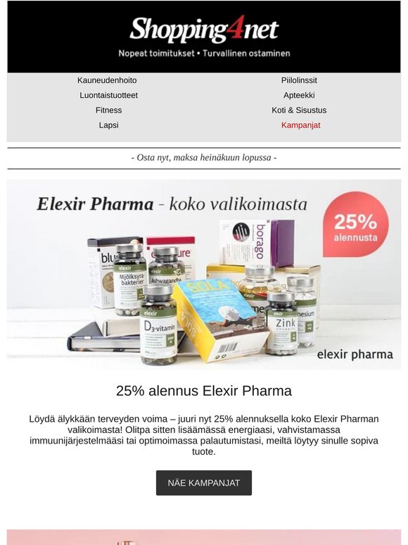 Yksinoikeudella tänään ✨ 40% alennus NUXE-tuotteista