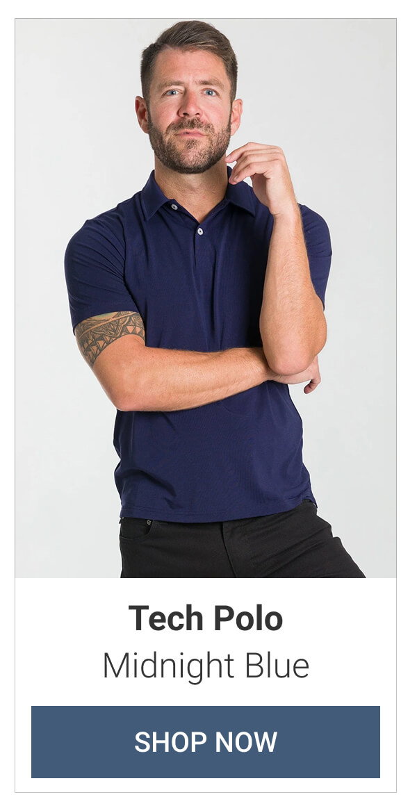 Midnight Blue Tech Polo