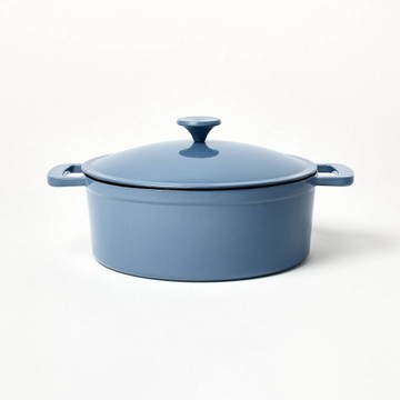5.5qt Enamel Dutch Oven Blue - Figmint