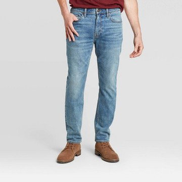 Goodfellow & Co Men's Mid Rise Slim Fit Leg Full Jeans Heavyweight