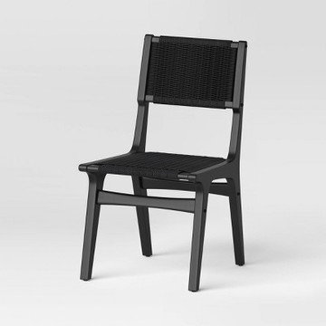 Ceylon Woven Dining Chair Black (FA) - Threshold