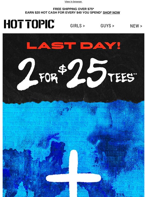 Act now ‼️ 2 for $25 tees still happening