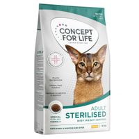10kg Concept for Life Dry Cat Food - 8 + 2kg Free! *