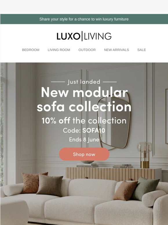 A new modular sofa collection has arrived