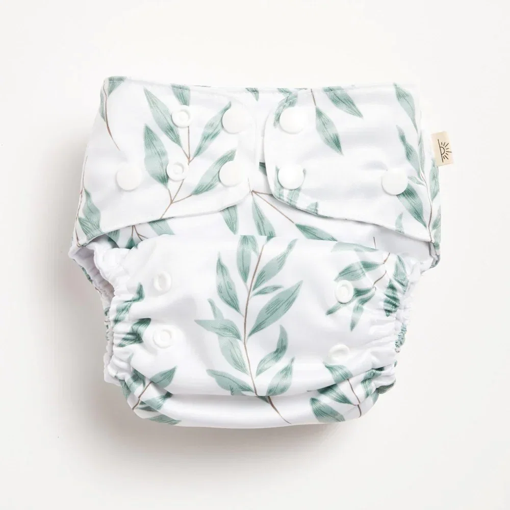 Image of Olive Leaf 2.0 Modern Cloth Nappy