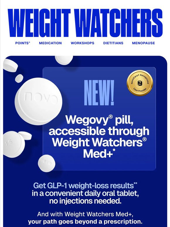 Available now! Wegovy® pill