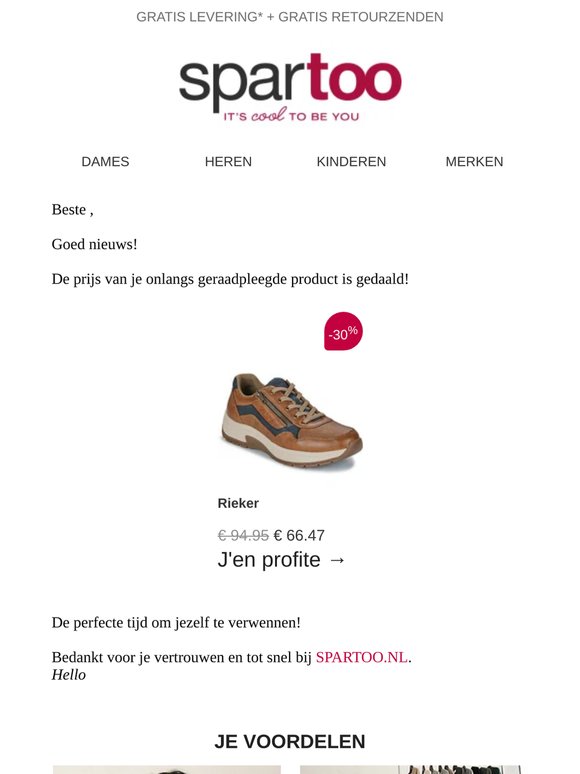 📉 De prijs van het item dat je had gespot daalt!