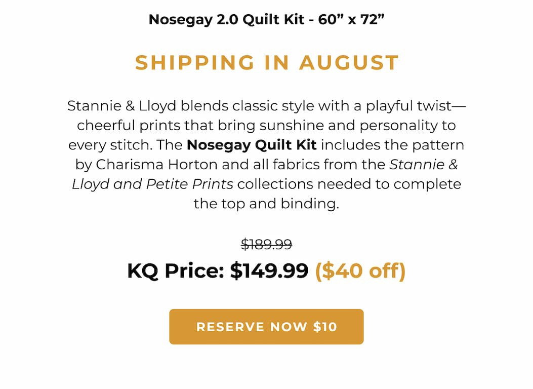 Nosegay Quilt Kit