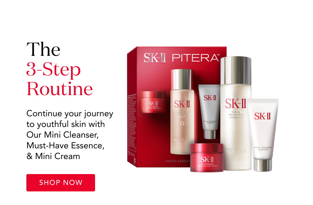 The 3-step routine. continue your journey to youthful skin with our mini cleanser, must-have essence, & mini cream - shop now