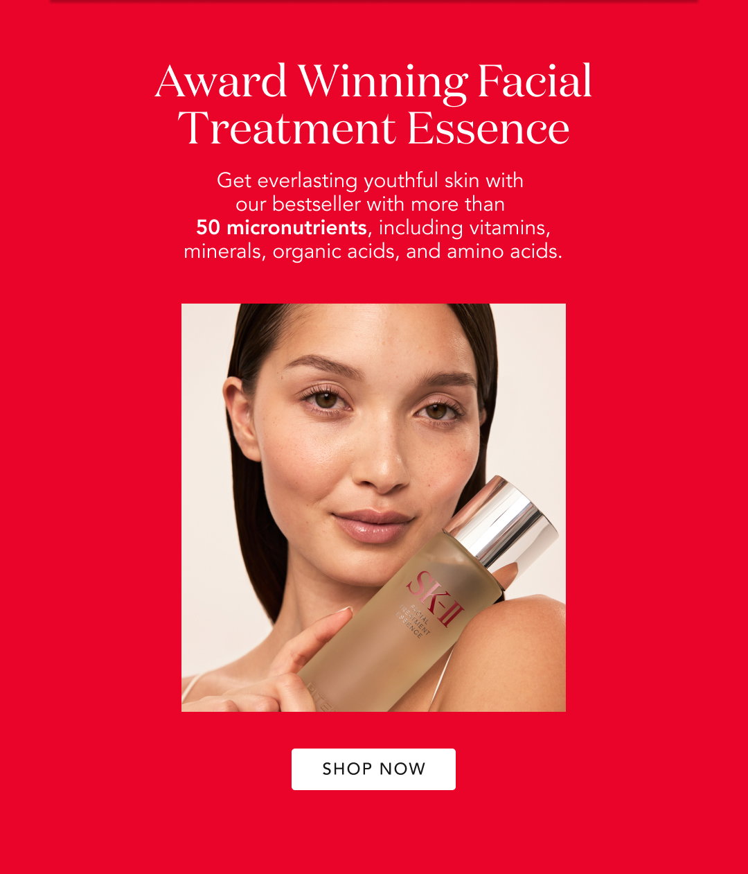 award winning facial treatment essence - get everlasting youthful skin with our bestseller with more than 50 micronutrients, including vitamins, minerals, organic acids, and amino acids. 