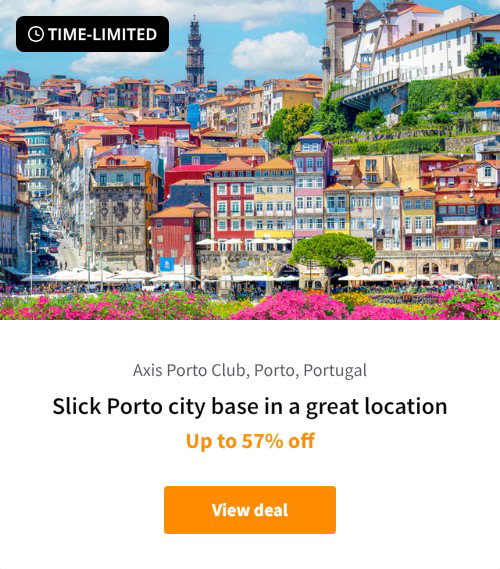 Slick Porto city base in a great location
