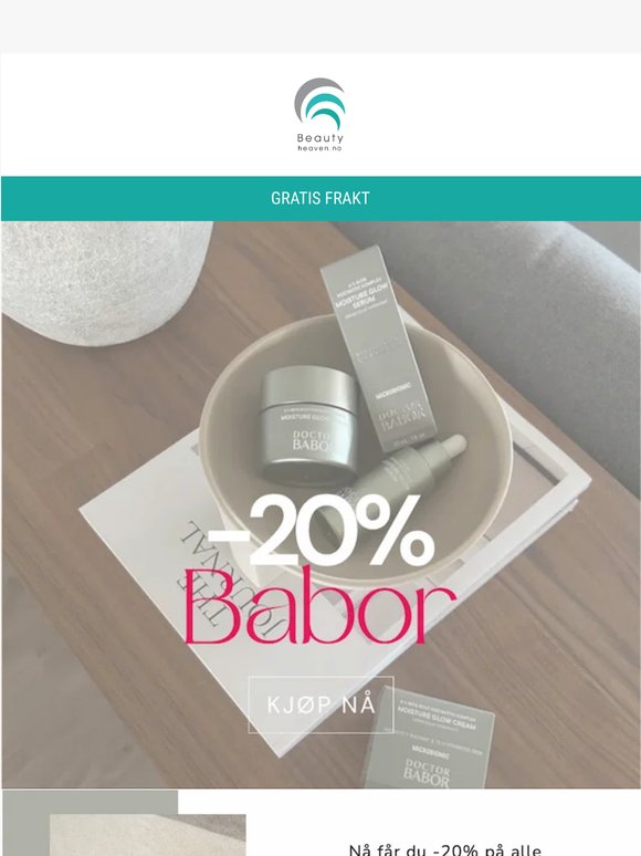 -20% på Babor-favoritter😍