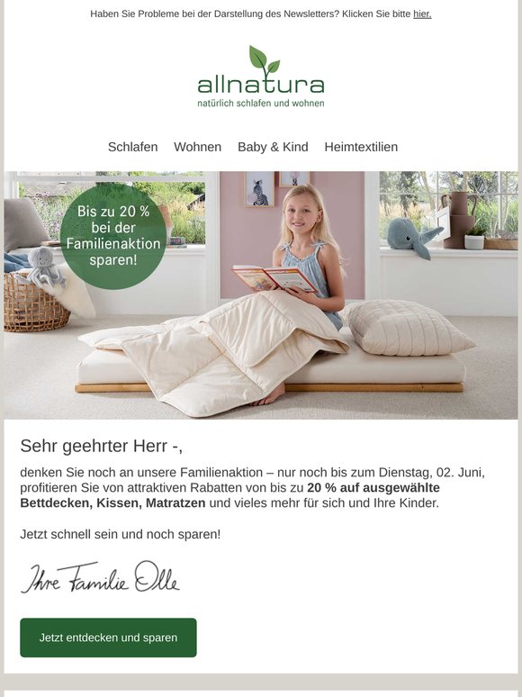 Nur noch 2 Tage bis zu 20 % sparen!