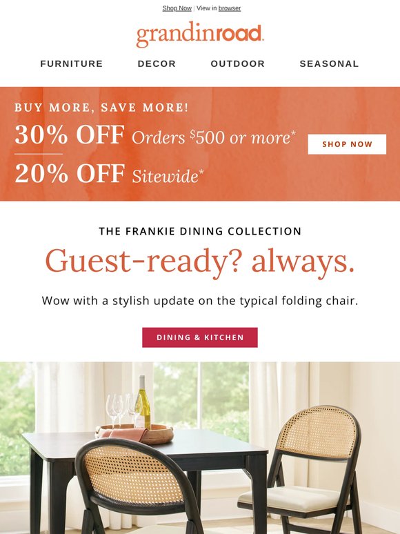 Final Countdown! 30% Off Orders $500+ Ends Tonight