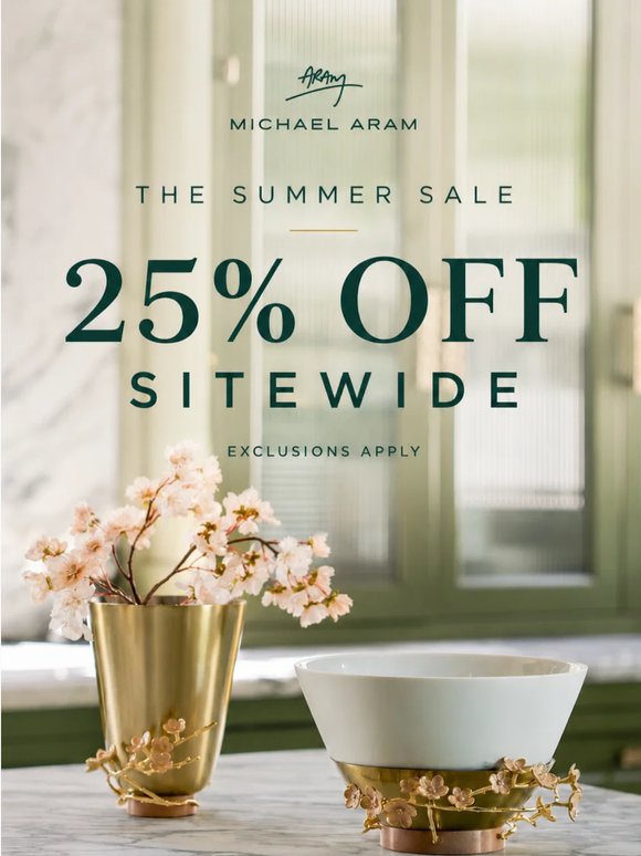 Crafted Elegance: 25% Off Your Favorites