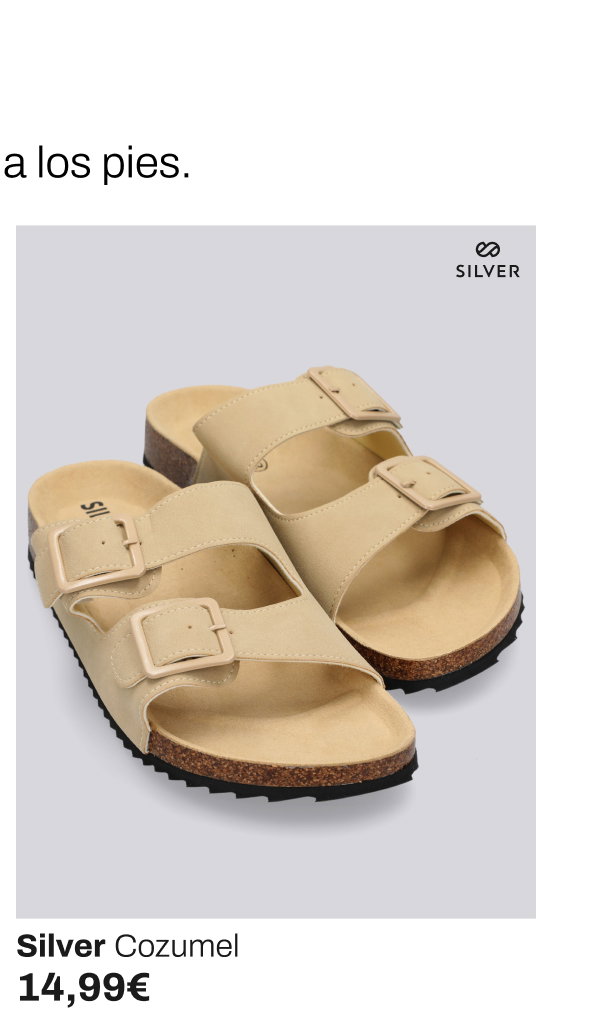 Silver Cozumel Sandalias