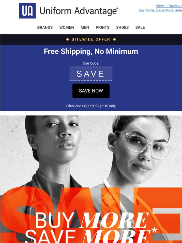 Use Code SAVE Before Free Shipping Ends Tomorrow