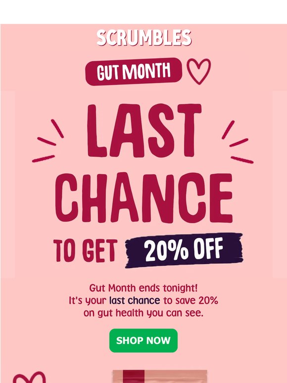 20% Off Ends Tonight 💩