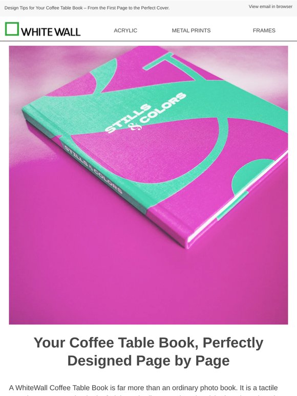 Designing a Coffee Table Book: How to Do It Right