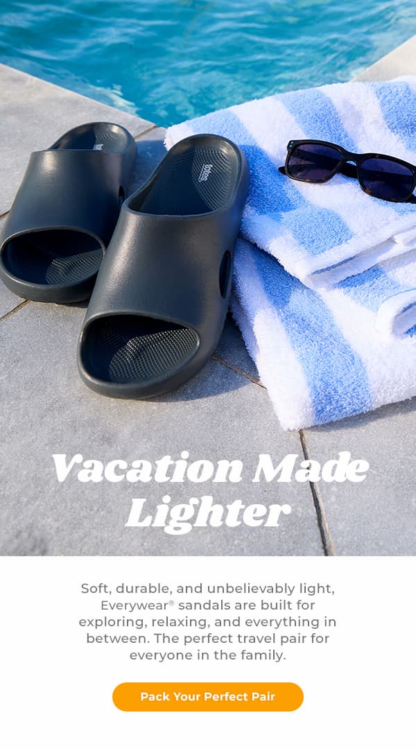 Totes sandals are perfect for summer vacations