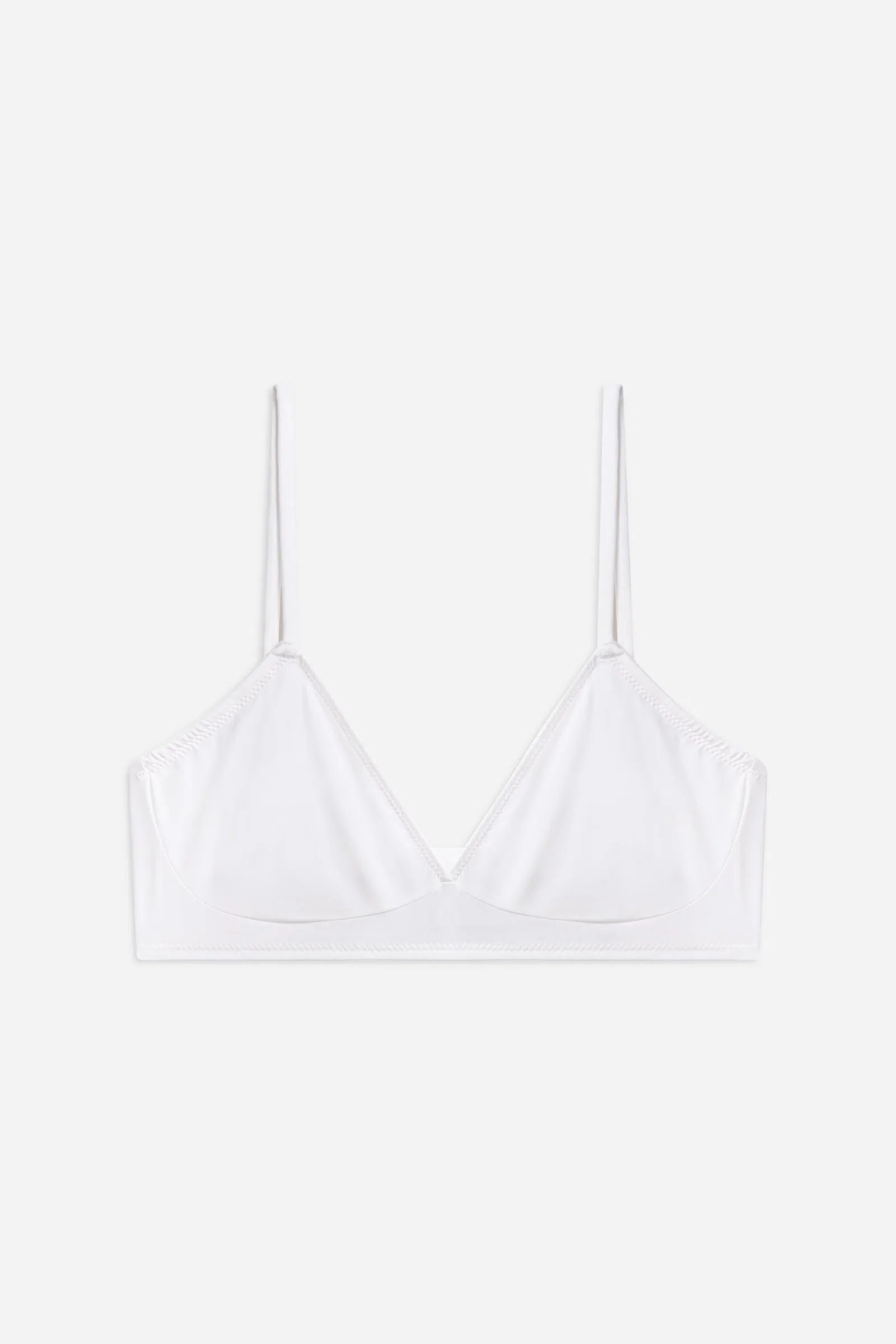 Image of Nano Minimal Soft Triangle Bra | Ivory