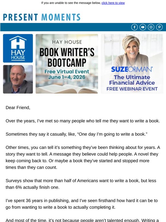 If You’ve Ever Wanted to Write a Book