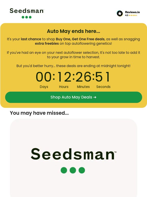 Last chance for autoflower deals...