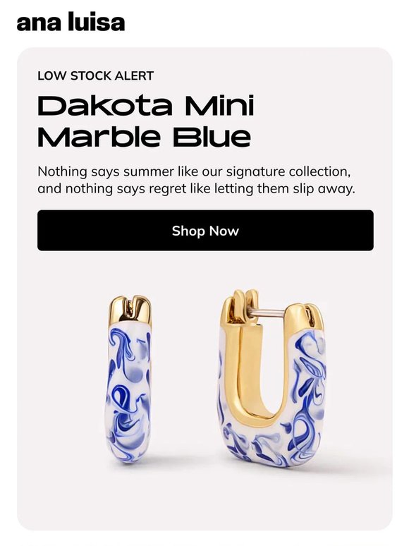 LOW STOCK ALERT: Bestselling Blue Marble Hoops