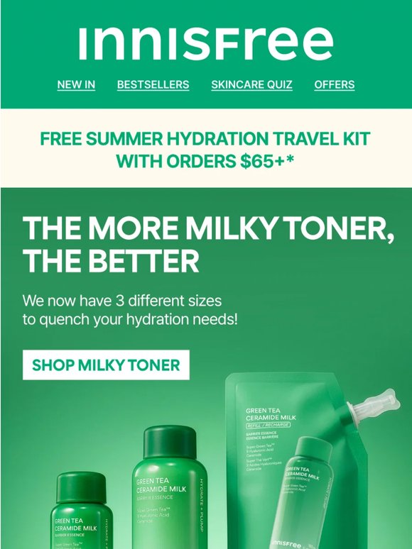 NEW Expanded Green Tea Ceramide Milk Fam
