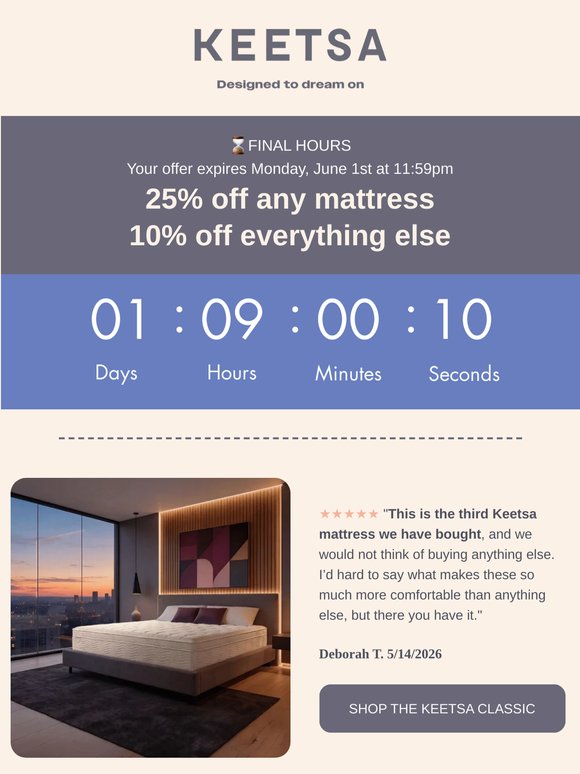⌛FINAL HOURS! Memorial Day Sitewide Sale!