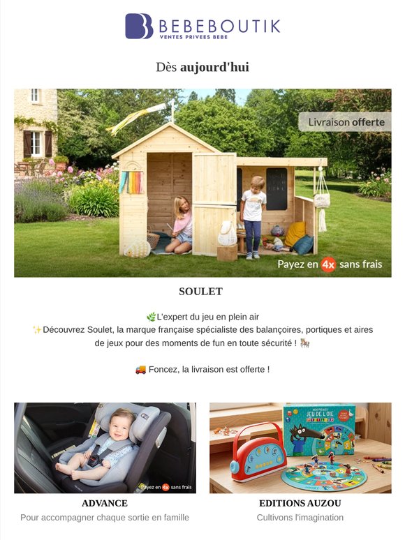 SOULET 🛝 portiques, toboggans et cabanes