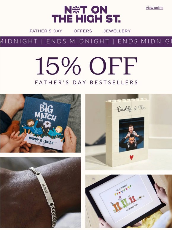 15% off Father’s Day ends midnight 🚨
