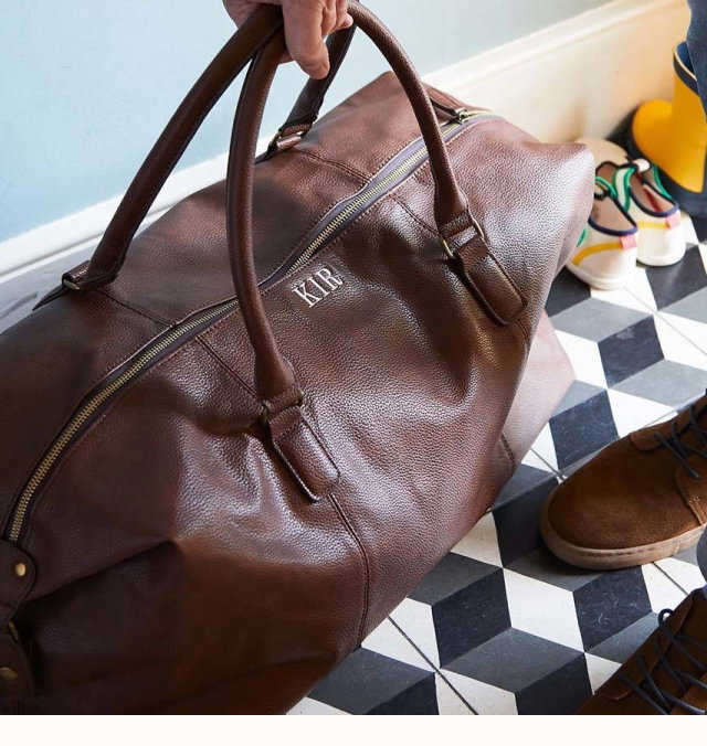 Personalised Weekend Holdall With Shoulder Strap