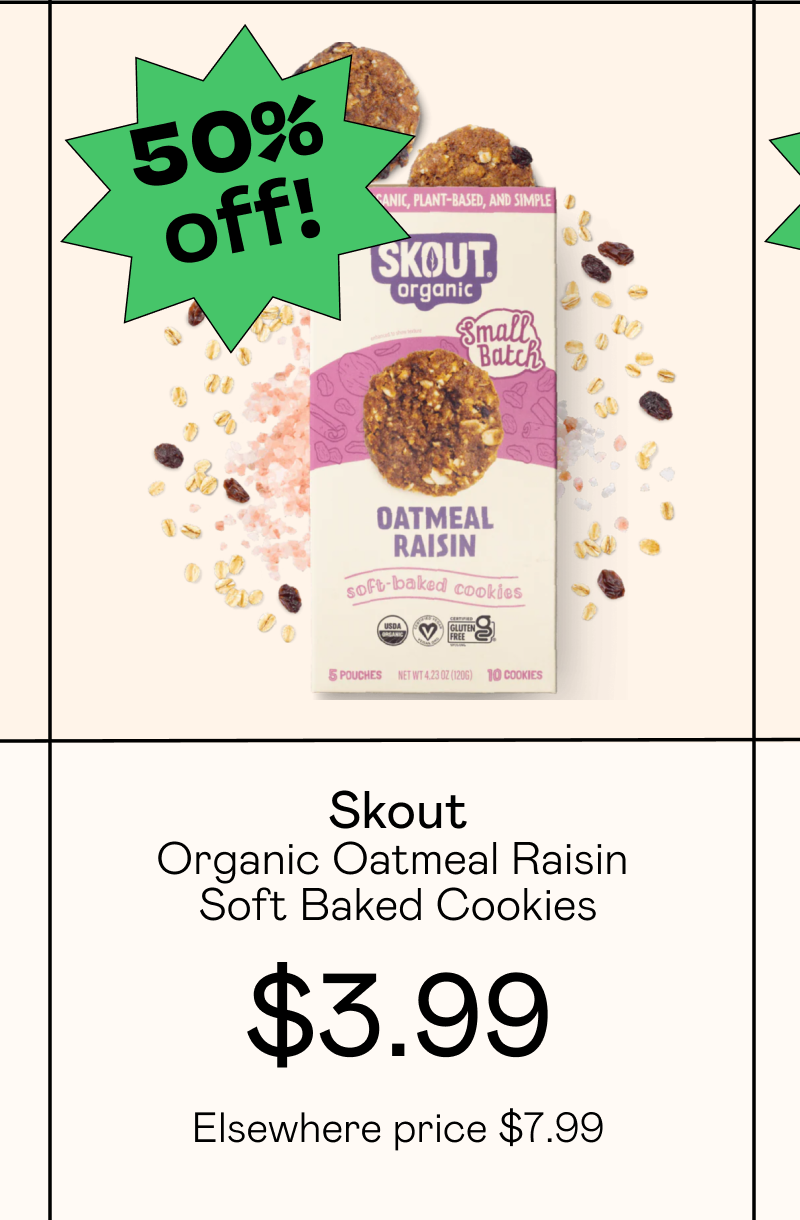 Organic Oatmeal Raisin Soft Baked Cookies Ranch Thinnables Crackers
