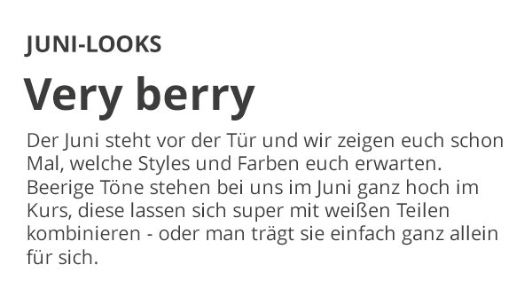 Juni-Looks: Very berry