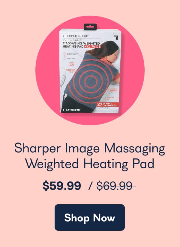 Sharper Image Massaging Weighted Heating Pad