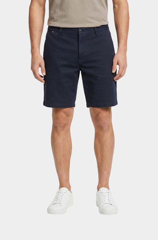 BOSS Black Katoenen Korte Broek Blauw