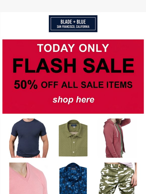 50% OFF All Sale FLASH Event