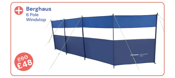Berghaus 6 Pole Windstop. Reduced from £60 to £48.