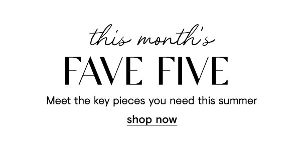 Fave five