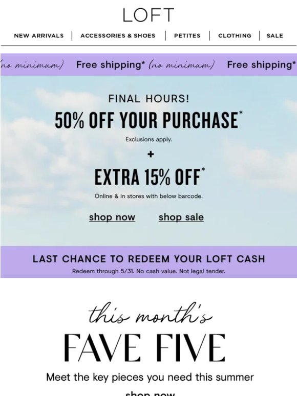 A *major* sale ends tonight!