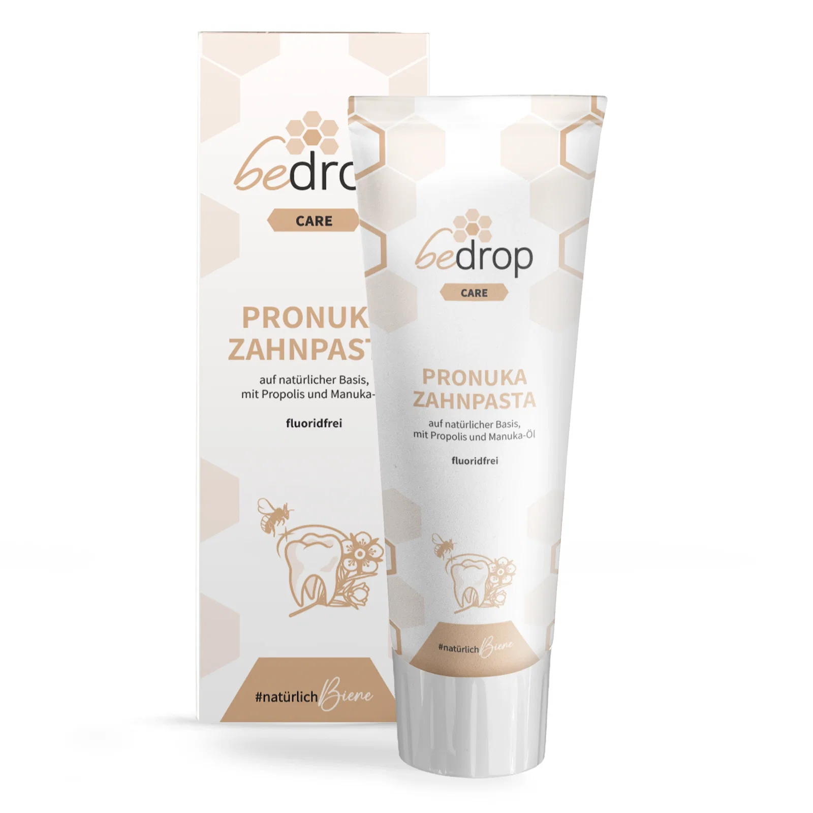 Image of Pronuka Zahnpasta / Zahncreme mit Propolis & Manuka-Öl, fluoridfrei & natürlich - 75ml
