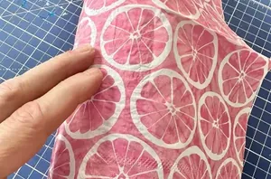Wrap glass bottles in summer-themed napkins to get this fun, fresh look