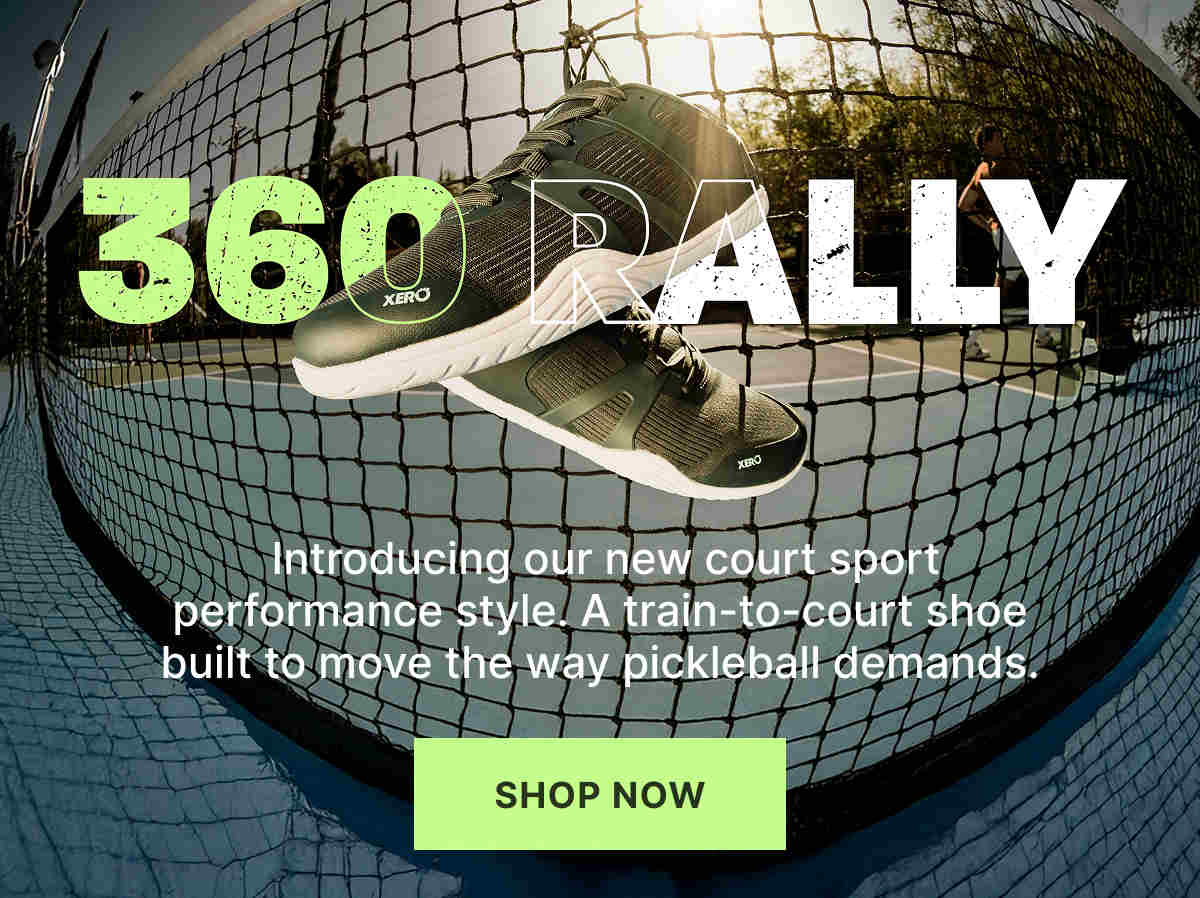 360 Rally. Our new court sport performance style. [Shop Now]